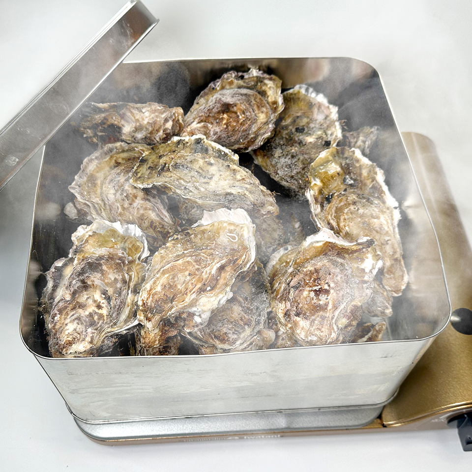 【広島県産】ガンガン焼き 冷凍牡蠣 2kg(軍手・ナイフ付)