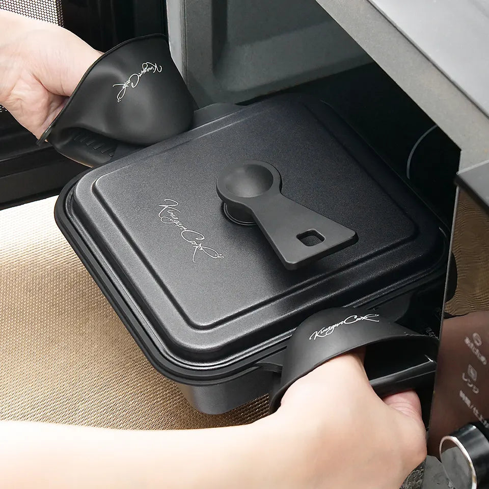 【電子レンジ専用】きまぐれ直火風レンジグリル(シリコンミトン付)