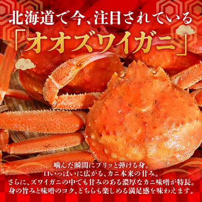 【北海道産】冷凍オオズワイガニ 2kg（8尾）
