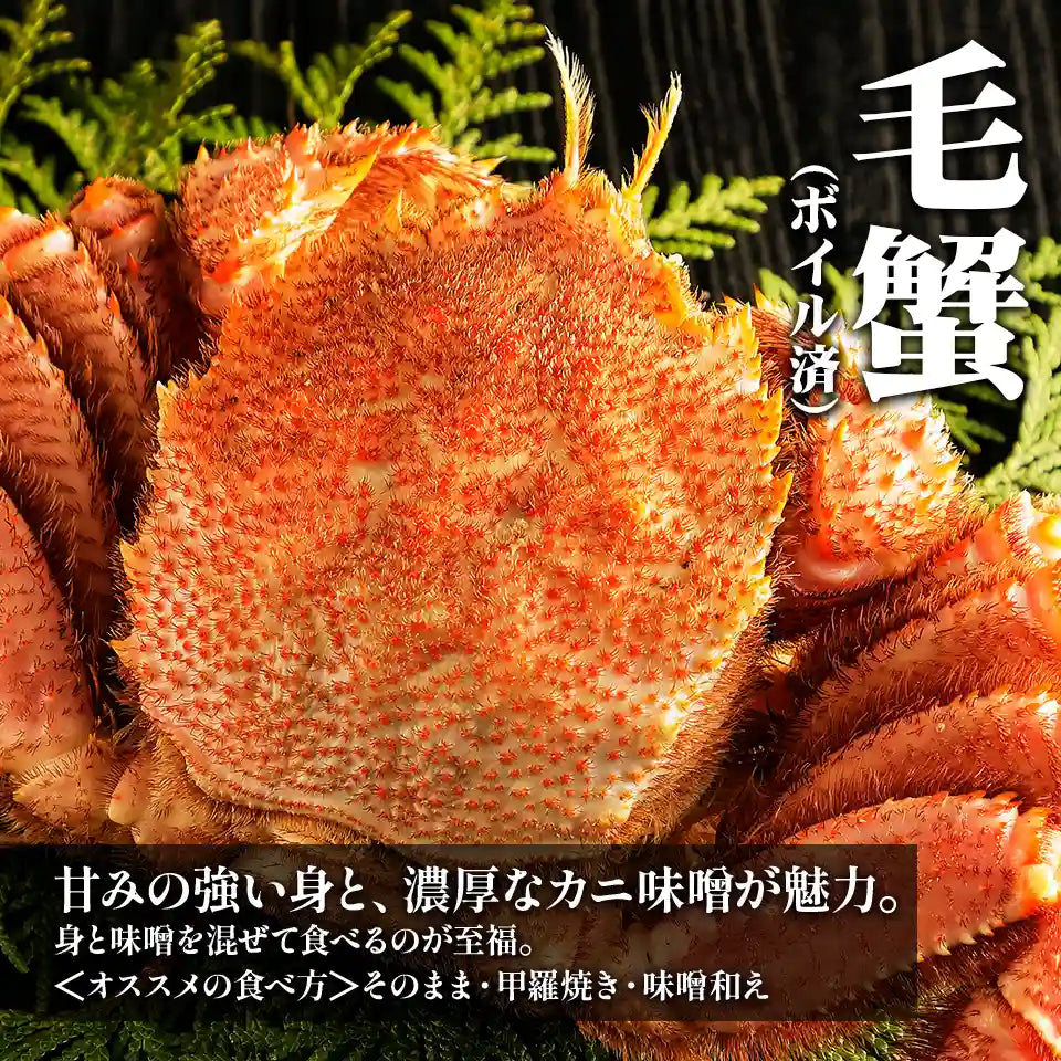 【北海道産】三大ガニ 食べ比べセット（タラバ・オオズワイ・毛蟹）