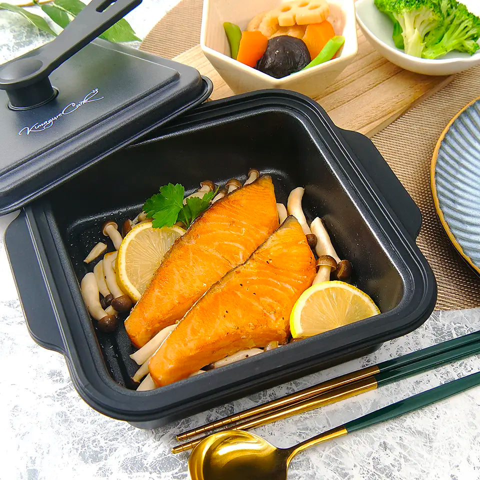 電子レンジ専用】きまぐれ直火風レンジグリル（シリコンミトン付