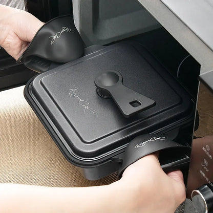 【電子レンジ専用】きまぐれ直火風レンジグリル（シリコンミトン付）