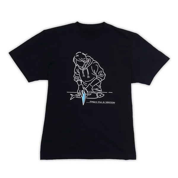 【きまぐれぶるー】三枚おろしTシャツ