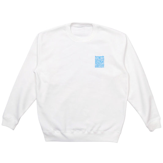 きまぐれミーム沼スウェット white